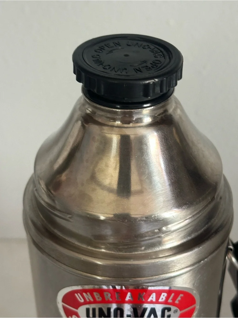Vintage Uno-Vac MADE IN THE USA Unbreakable Stainless Steel Thermos 32oz